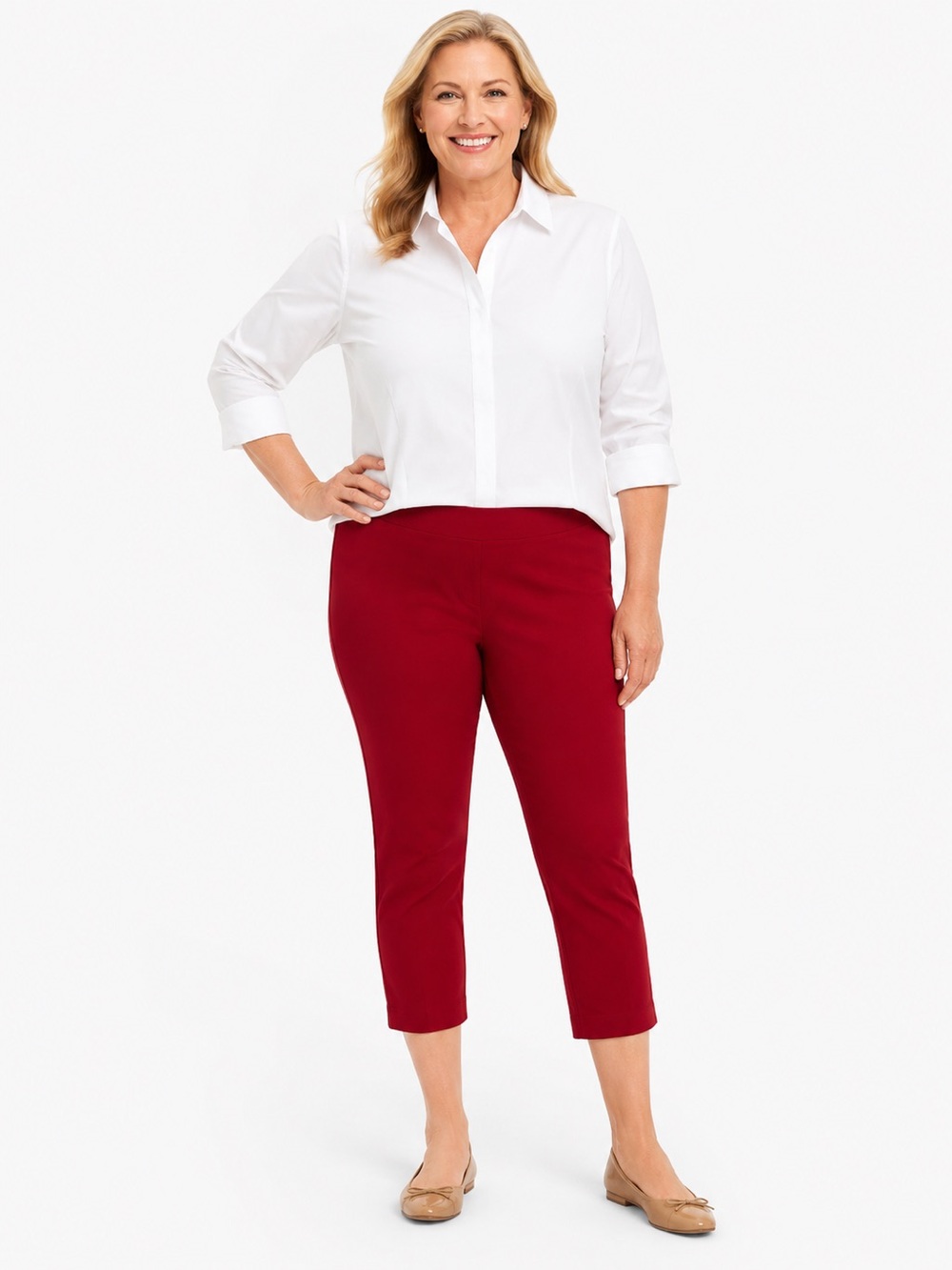 Talbots skinny ankle pants size 10 Red